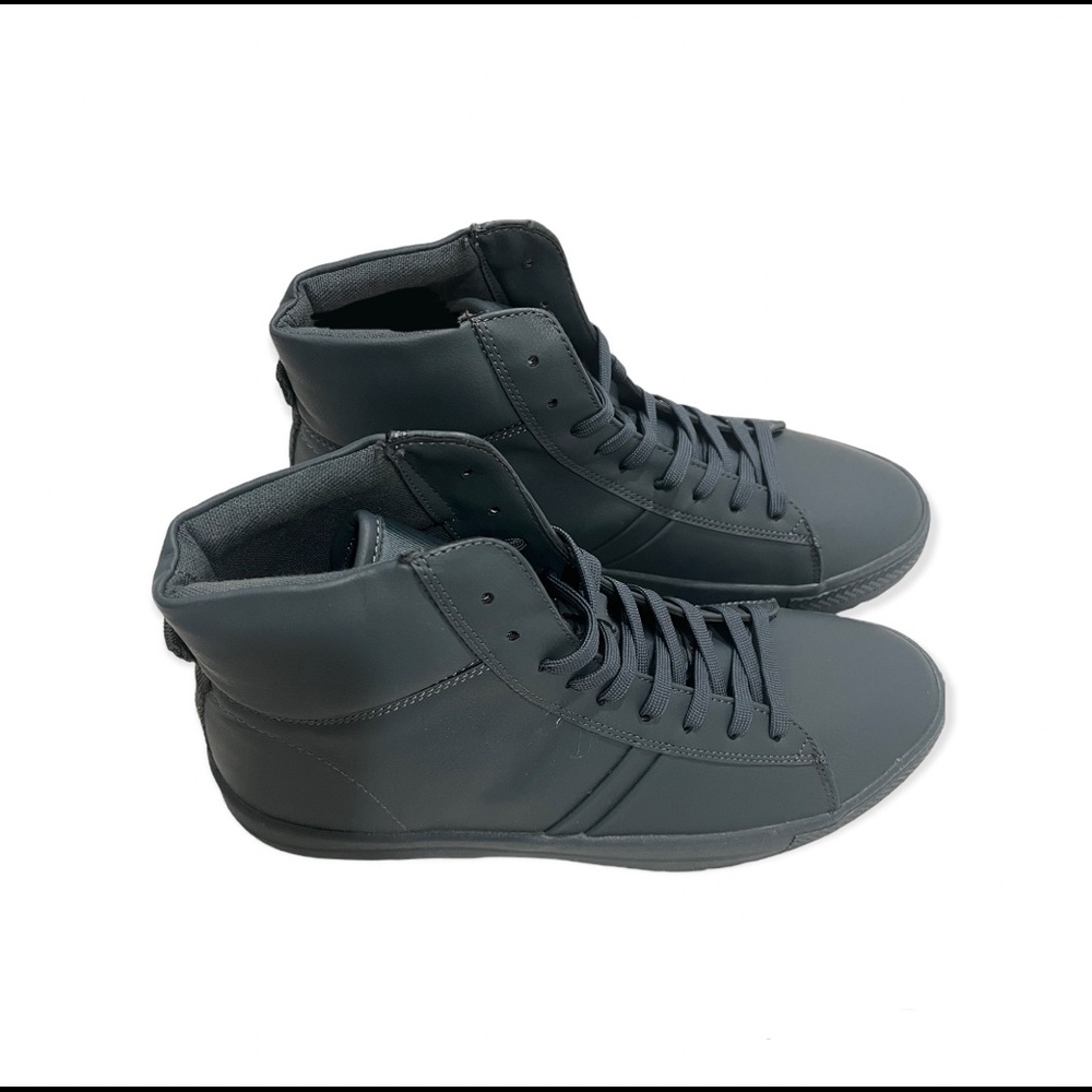 Size 44 EU, Mens Blue Faux Leather Boots